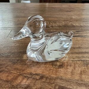 Princess House Crystal Figurine Duck
